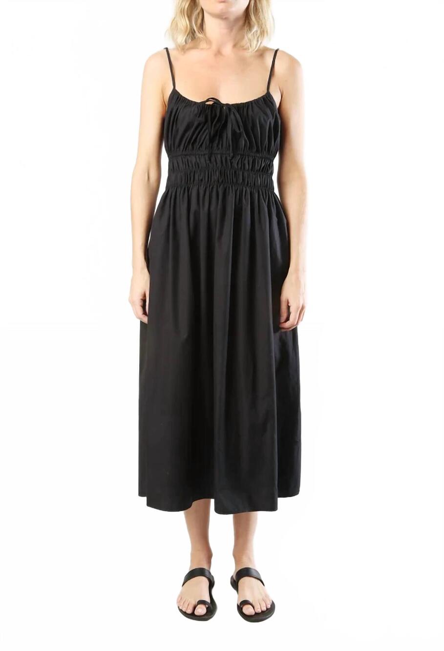 NEW CIAO LUCIA gabriela midi dress in black